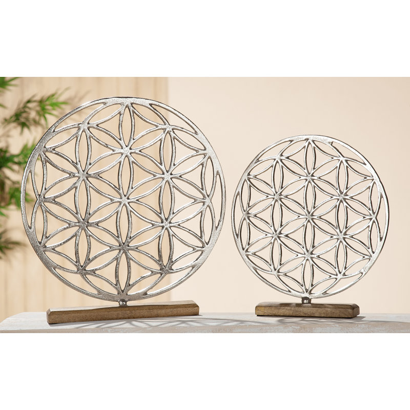 Flower of Life Sculpture, 44.5cm H x 30cm W x 5cm D