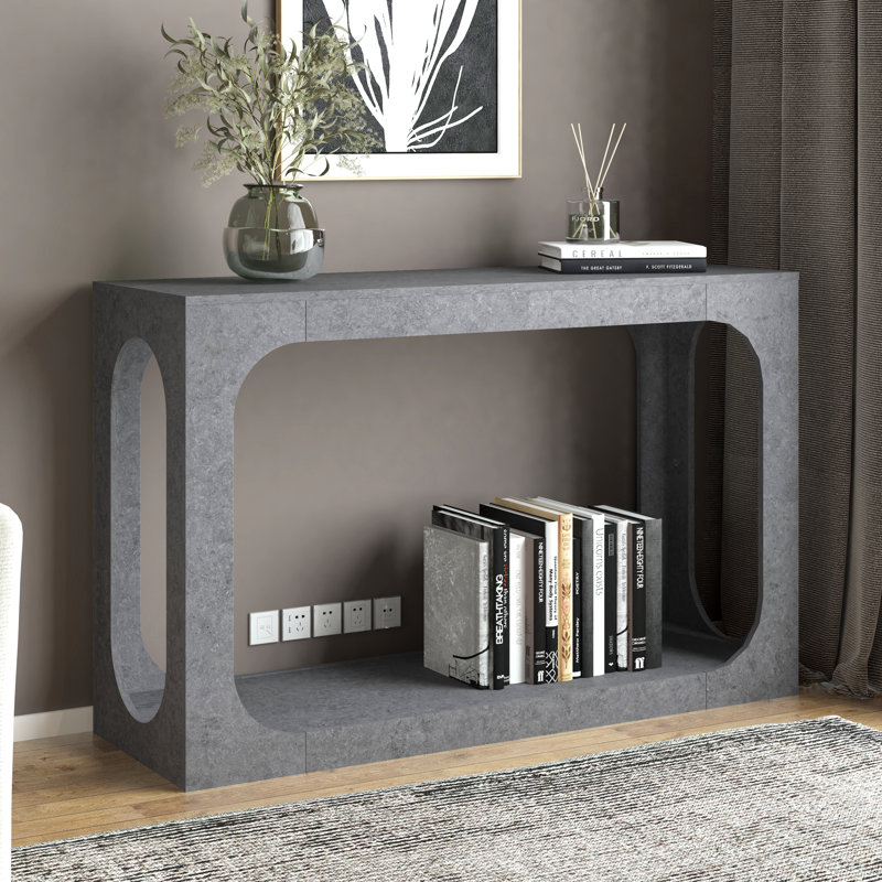Northfleet 47" Console Table, Concrete Gray