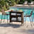 3-Piece All-Weather Outdoor Bar Bistro Set, 2 Bar Stools With Stable Non-Slip Footrest, 1 Bar Table With 2-Tier Storage Shelf, Rust-Proof Reinforced Frame Suitable For Patio Bar, Backyard-1253543680