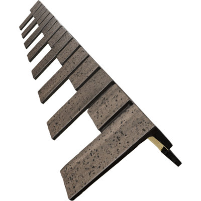Outside Corner for EverStone Faux Traditional Brick Siding Panels, 8"W x 7"D x 43"H, Espresso Color