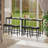 Bar Table Narrow Long Kitchen Dining Table Sturdy Metal Frame Industrial, Black-675369871
