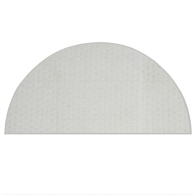 Tapis de sol personnalisé valide - ivoire, Demi-cercle 5 pi 6 po x 11 pi