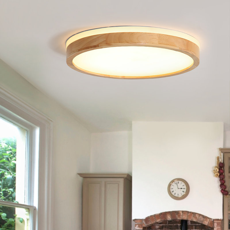 Damiyon 1-Light LED Flush Mount, 5cm H x 30cm W x 30cm D