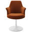 Fauteuil pivotant en velours Lippa Performance-105239672-105239675