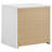 White High Gloss 2-drawer Nightstand