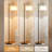 60" Floor Lamp with Three Color Temperature Adjustable Linen Shades-928448738