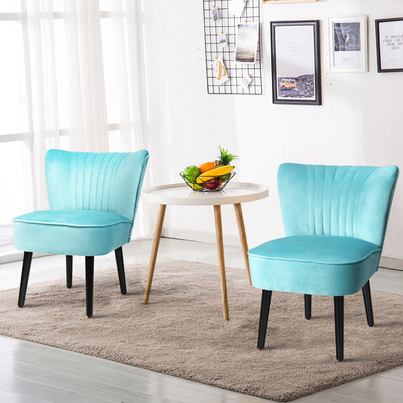 Chaise d'appoint 23 po Shockley, Turquoise