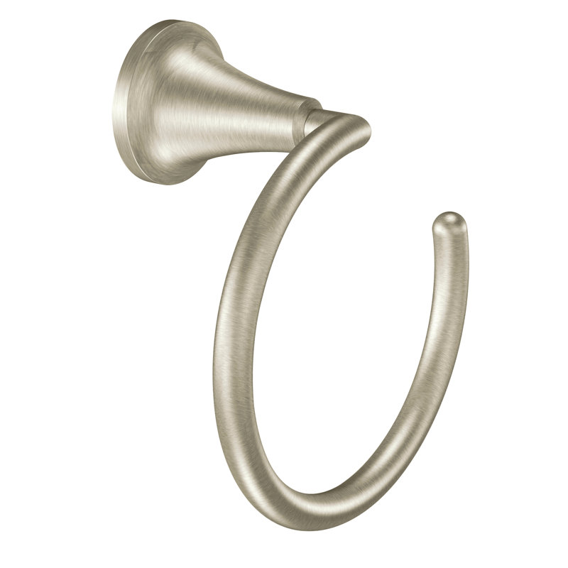 Icon Towel Ring, Brushed Nickel