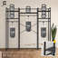 Portant à vêtements en métal robuste avec barres de suspension 913lbs capacité 75 pouces de large, noir-953814725