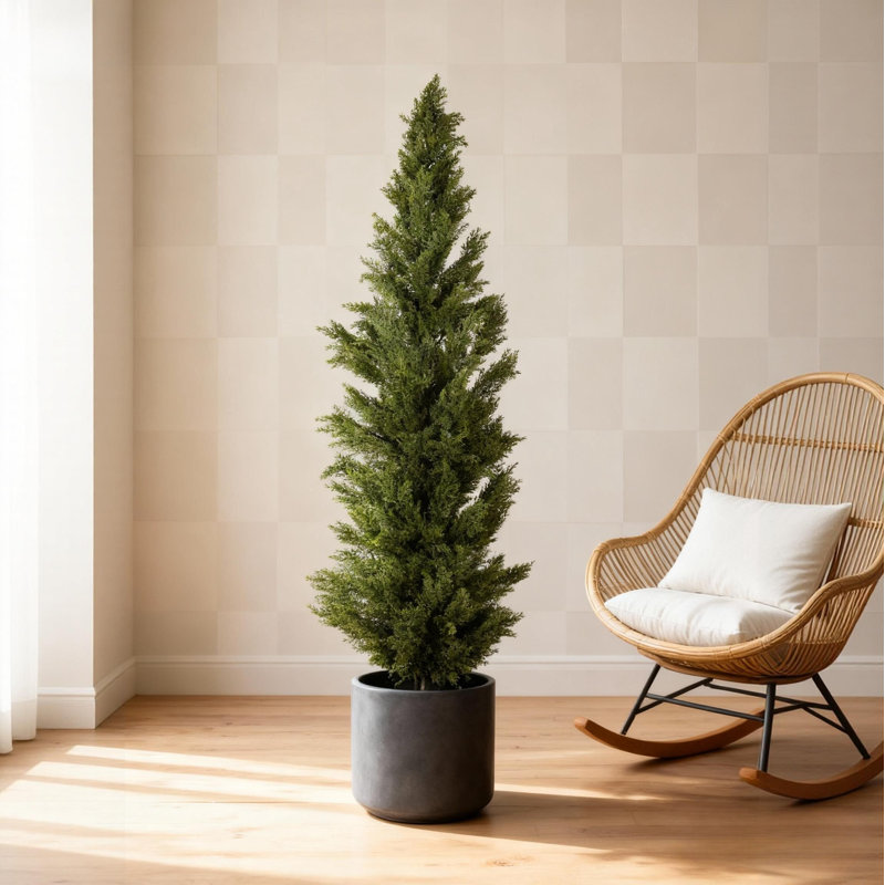 Cyprès artificiel pour l'intérieur et l'extérieur
