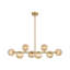 Lustre à 8 lumières à intensité variable de style lustre sphérique moderne Spoutnik pour salle à manger