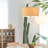 Calare 5-Light Indoor Brushed Nickel Convertible Pendant (Semi-Flush) with Beige Handcrafted Linen Drum Shade