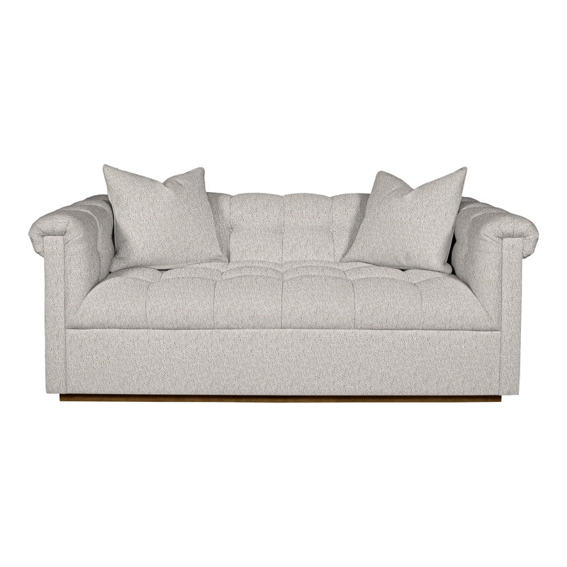 Thom Filicia Home Tufted Loveseat, Navada Granite, Havana