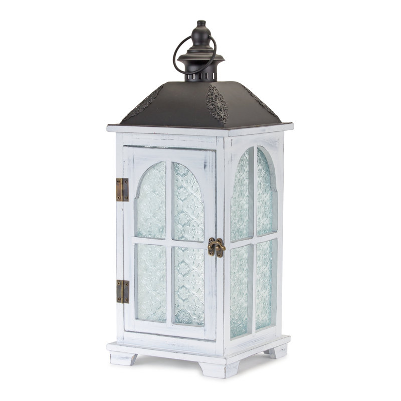 19.25'' H Wood Floor Lantern