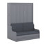 Grand lit escamotable mural avec coussin-112715779