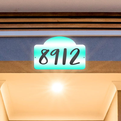 Plaque d'adresse sur 1 ligne