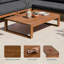 Ensemble de conversation d'extérieur en bois d'eucalyptus avec coussins en oléfine et table basse Sereno