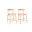 Tabourets de comptoir en bois massif de style Mid-Century 24 po (sans la table)