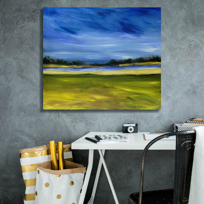  «Bright Marsh 3» par Erin McGee Ferrell, art mural sur toile, 30 po x 26 po, H 26 po x l 30 po