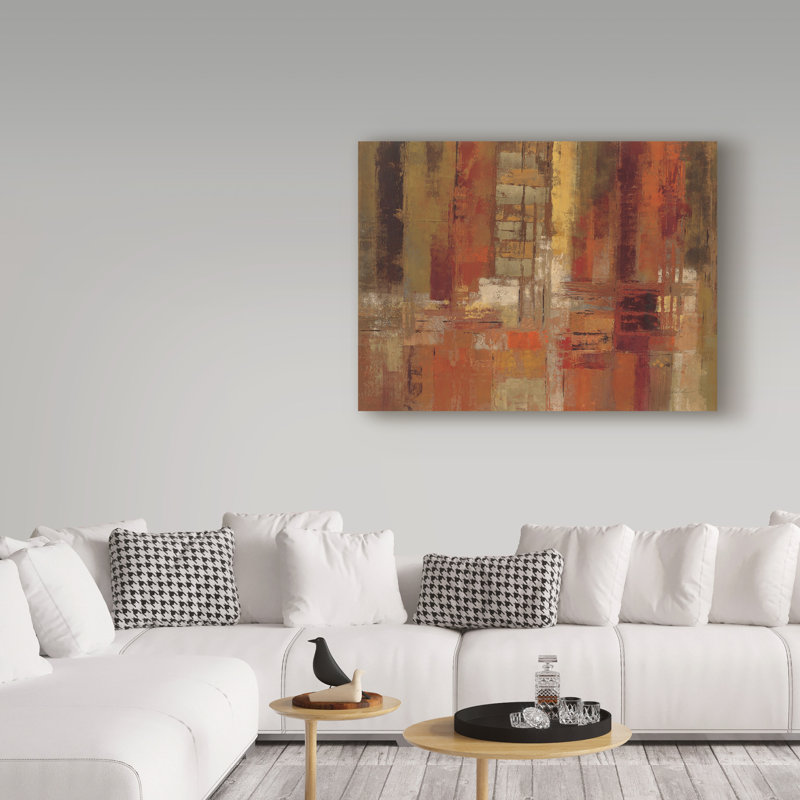 «Sunset Street Crop», reproduction de peinture à l'acrylique sur toile tendue, H 18 po x l 24 po x P 2 po