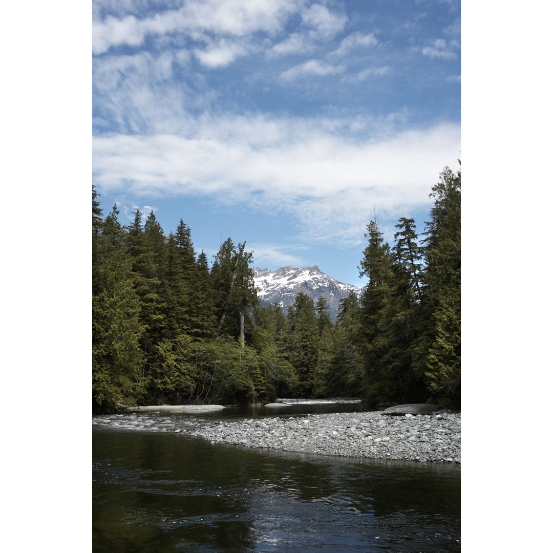 Rocky Riverbank von Ryan McVay - Druck ohne Rahmen auf Leinwand