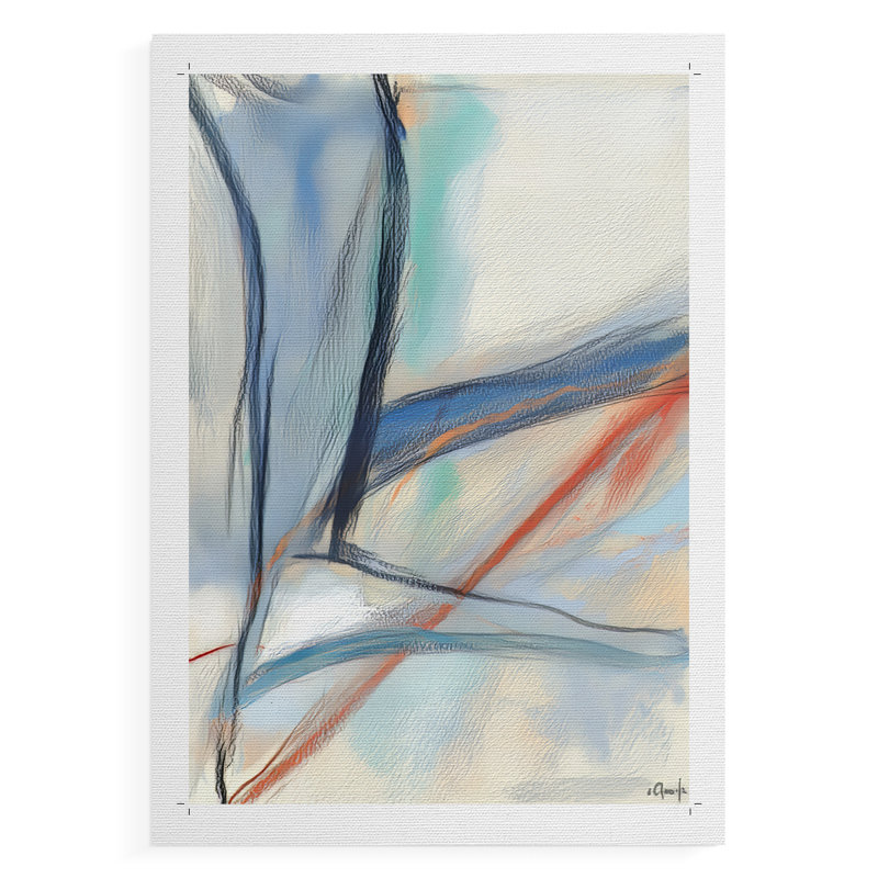 Série ABSTRACT DCCXIX - Impression sur toile seulement - NON CADRE, H 18 po x l 12 po