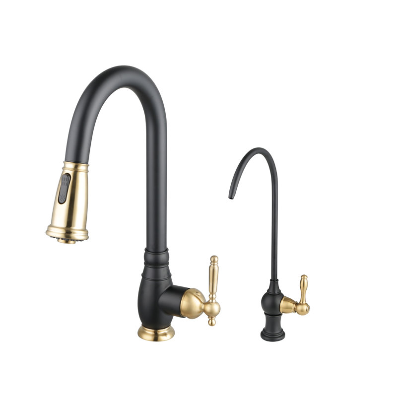 Bvk006mb + bg, Matt Black+Brushed Gold