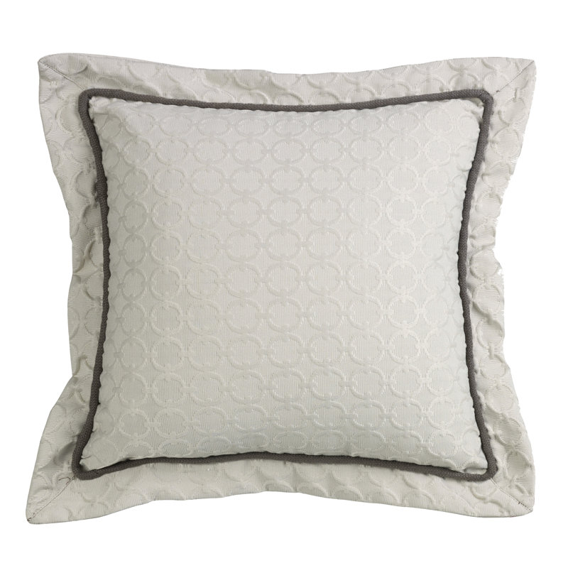 Piedmont Solid Colour Cotton Reversible Throw Pillow