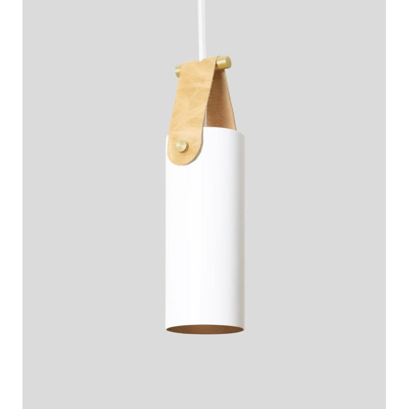 Spero Pendant, Tan, White, No