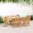Gabrielle 8 - Person Wood Patio Dining Set with Rectangular Table