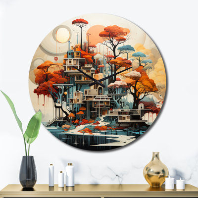 Colorful Mid Century Midcentury Dreams - Mid-Century Wall Clock
