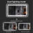 Frameless Bathroom Vanity Mirror with Front and Back LED Lighted, Defogging Dimmable Wall Mirror-424920166