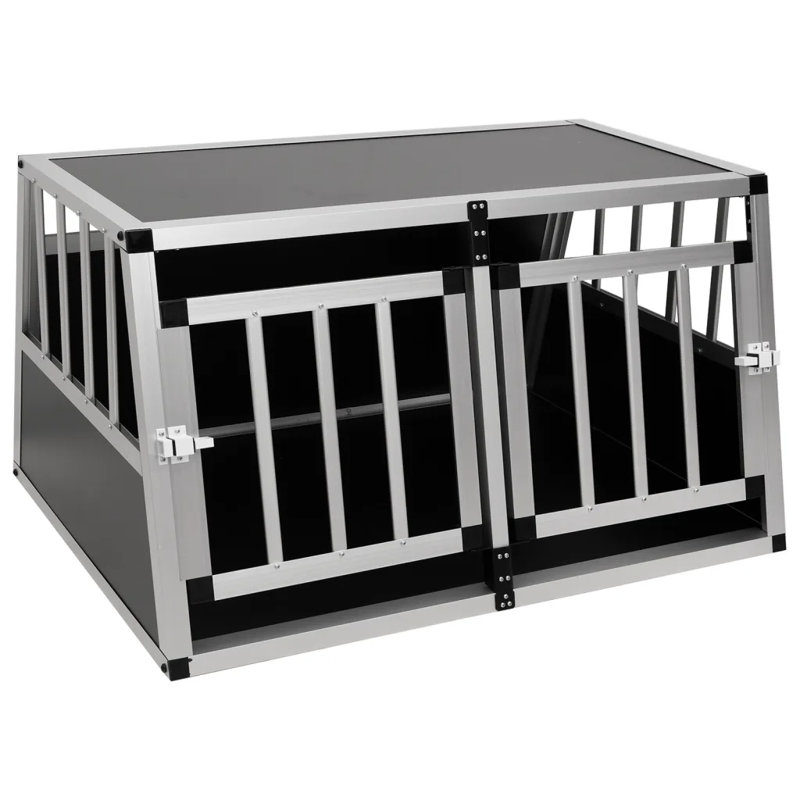 Tybalt Pet Crate with 2 Doors, 50cm H x 89cm W x 69cm D