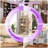 5-Tier Arched Bookshelf, Wood Look Bookcase Display Shelf