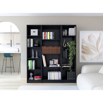 Ensemble de salon 3 pièces avec 3 bibliothèques