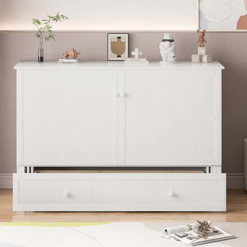 Armoire à grand lit escamotable avec tiroir de rangement, lits muraux peu encombrants pour la maison, le bureau et la chambre d'amis