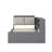 Functional Platform Bed With Pull Out Trundle Shelving Units And Storage Headboard-1077292148