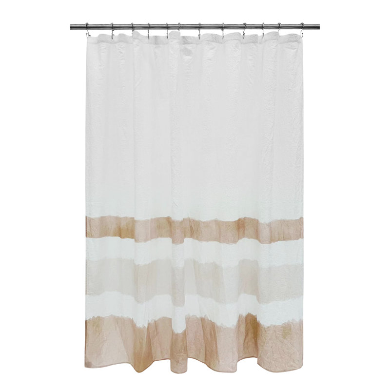 Rideau de douche Crinkle, Naturel
