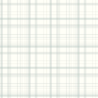 Burgess Charcoal Plaid Wallpaper