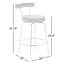 Tabouret de comptoir pivotant doré de 25,5 po Kayson-383255561