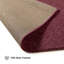 Ensemble de tapis intérieur / extérieur en polyester touffeté à la machine de couleur unie brun Kresge-348660490