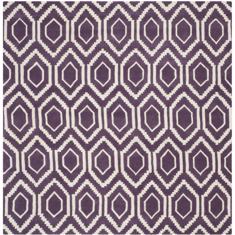 Deedie Hand Tufted Wool Geometric Rug