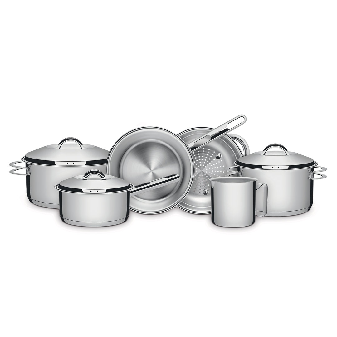 Solar 9 - Piece Stainless Steel Cookware Set