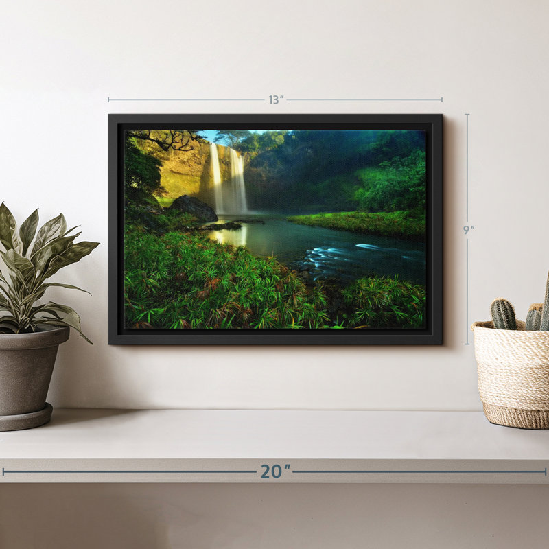 Impression sur toile Wailua Falls, H 9 po x l 13 po