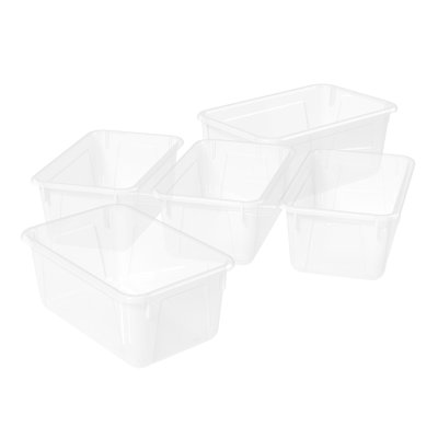 Petite boîte à cubes Storex, translucide, paquet de 5