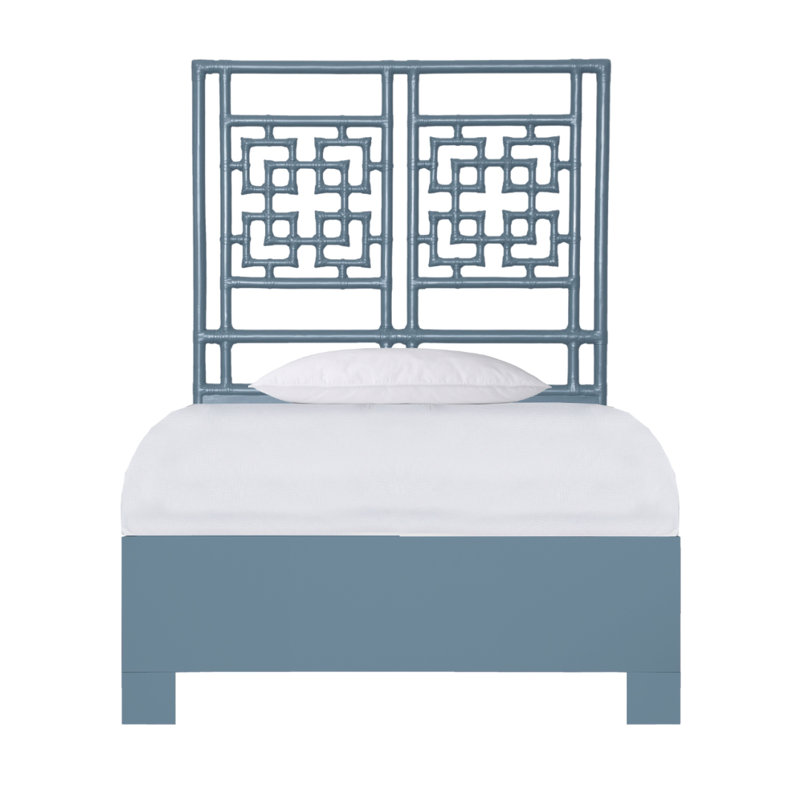 Palm Springs Low Profile Standard Bed, Twin XL, Turquoise