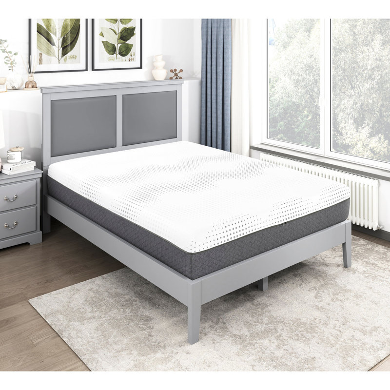 Matelas double 12 po avec mousse de gel de thé et ressorts ensachés pour une aventure de sommeil apaisante - Memory Sweet Dreams
