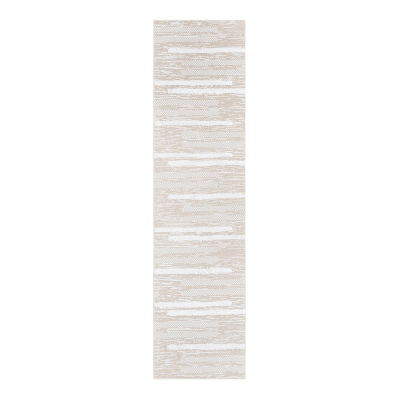 Jesika Performance Cotton Striped Indoor Rug, Runner 2'7" x 10'