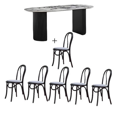 6 - Person Double Pedestal Dining Set