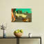 Surreal Bare Feet And Geese Surreal Whimsical Abstract Bird Goose Landscape Nature Wall Art Print by Bruno Anselmi - Print-1945199743